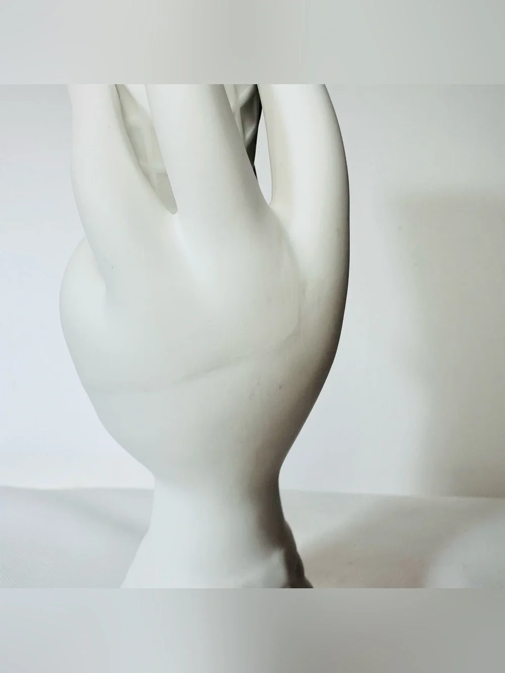 Jonathan Adler Muse I-Scream Ice Cream Cone Hand Vase White Matte Ceramic Decor